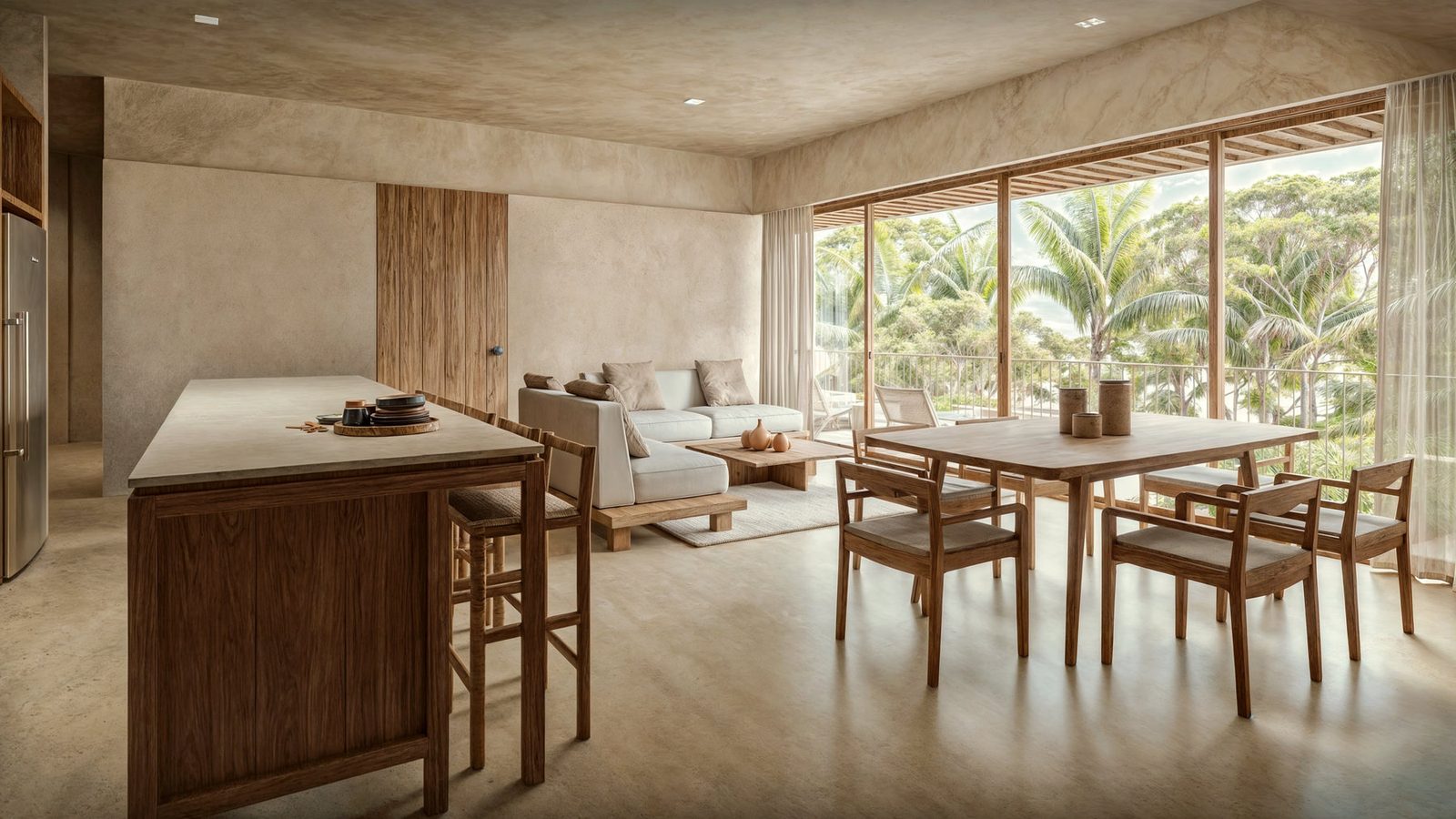 Virēo Living condominiums with terraces opening to the landscape